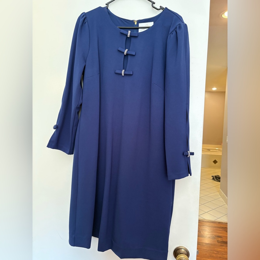 Lilly Pulitzer Blue Dress with Bow Accents